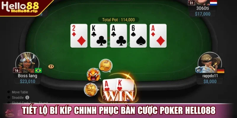 Tiết lộ bí kíp chinh phục bàn game Poker